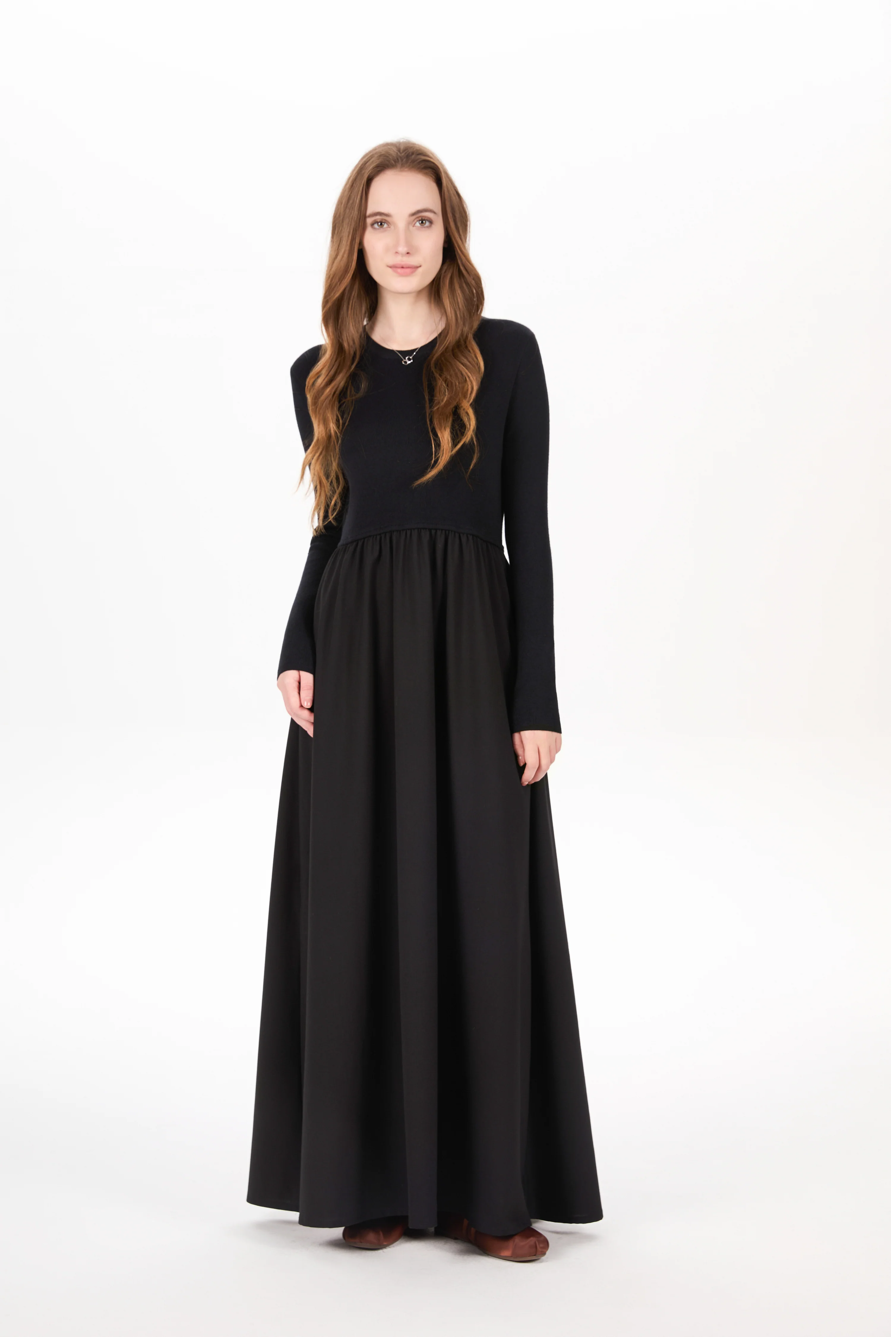 Circle Maxi Dress Black
