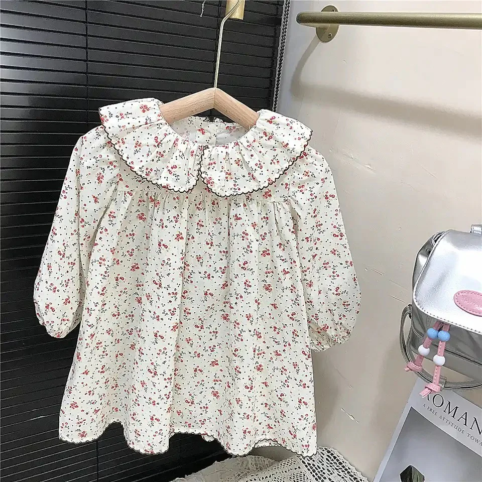 Cotton Long Sleeve Dress