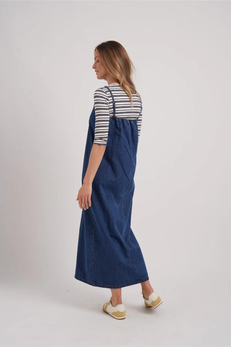Denim Jumper Dress - Image 2