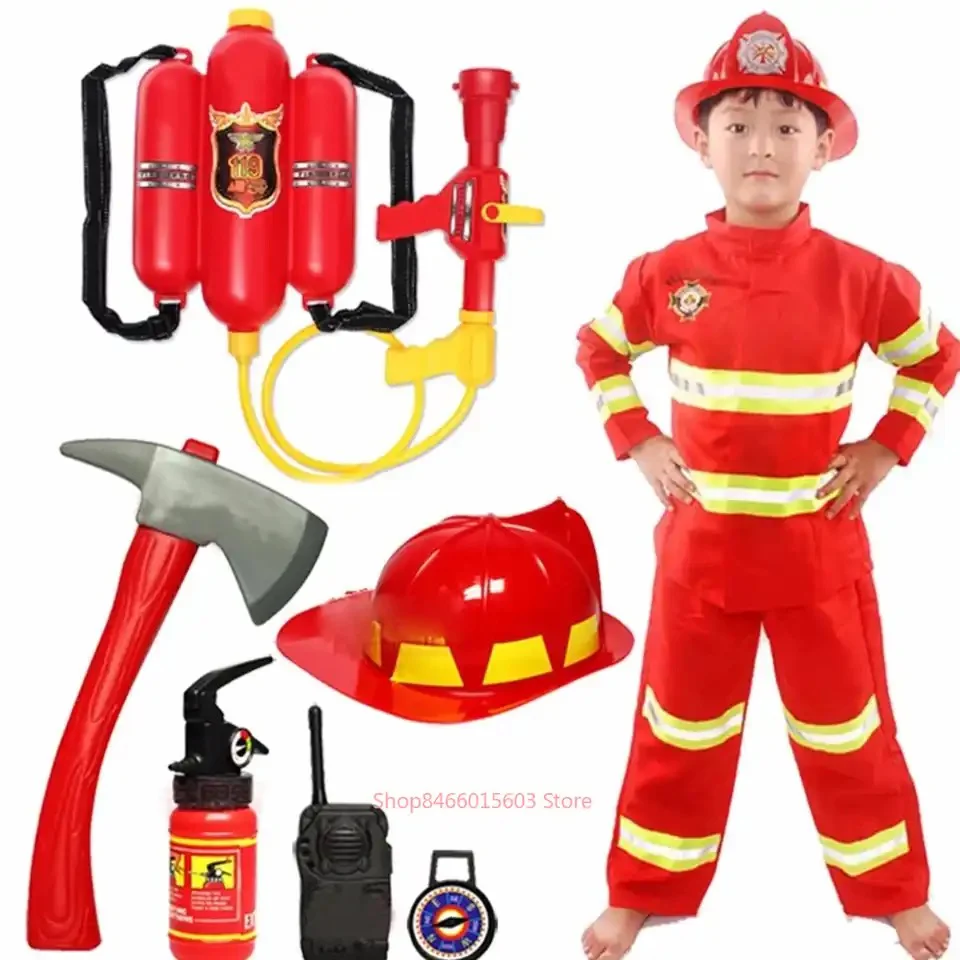 Kids Firefighter Costume - Image 2