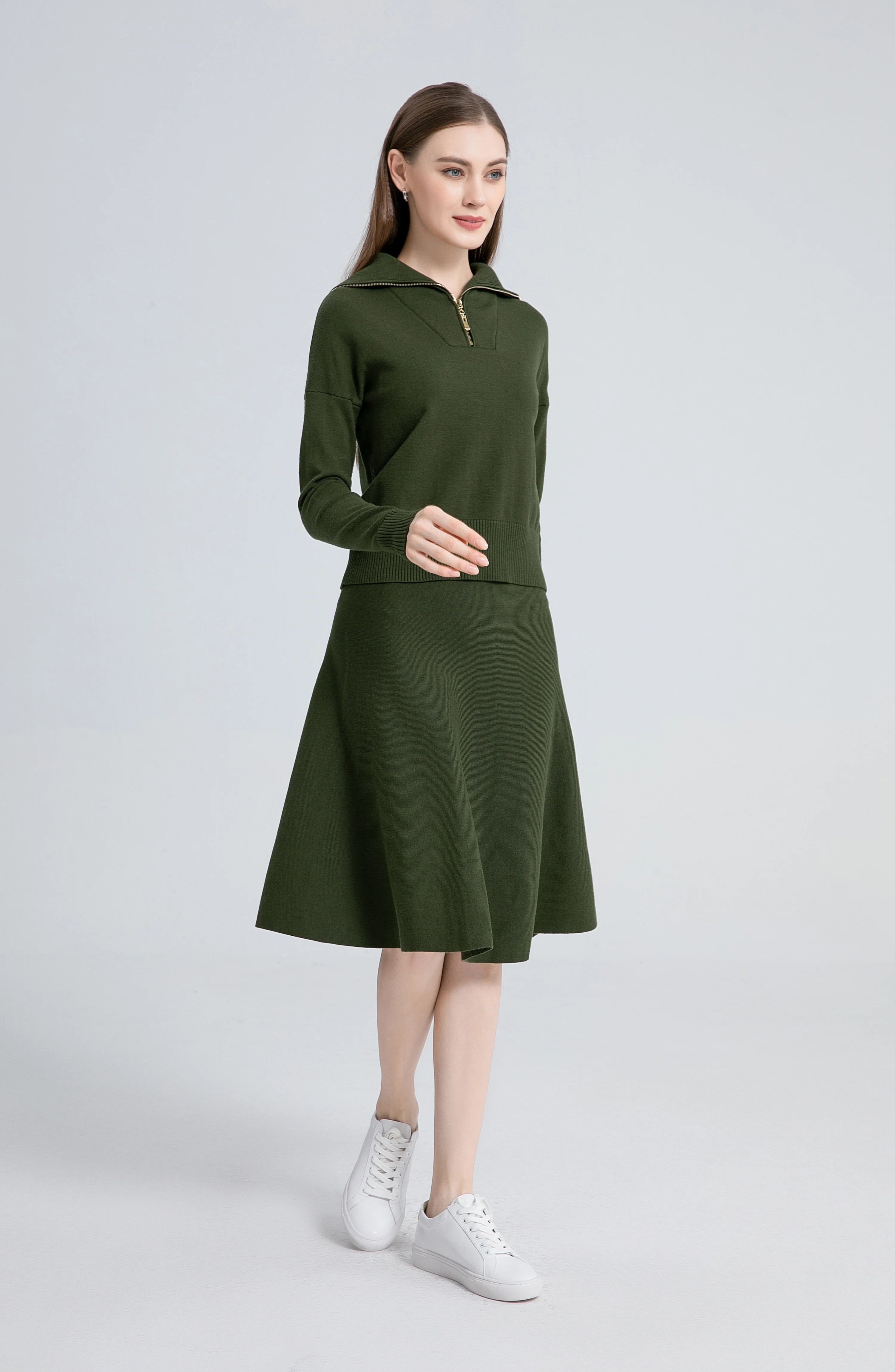 Knit Top & Circle Skirt