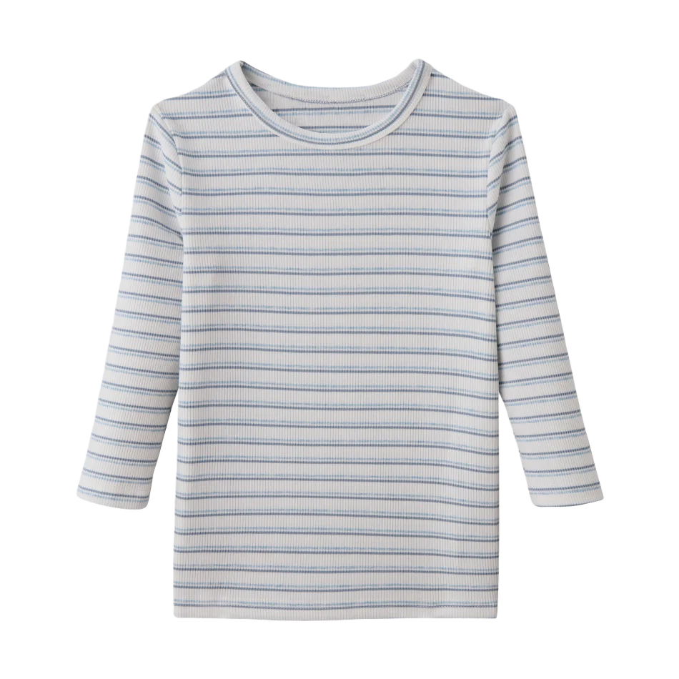 Long Tee- Pinstripe Denim Collection