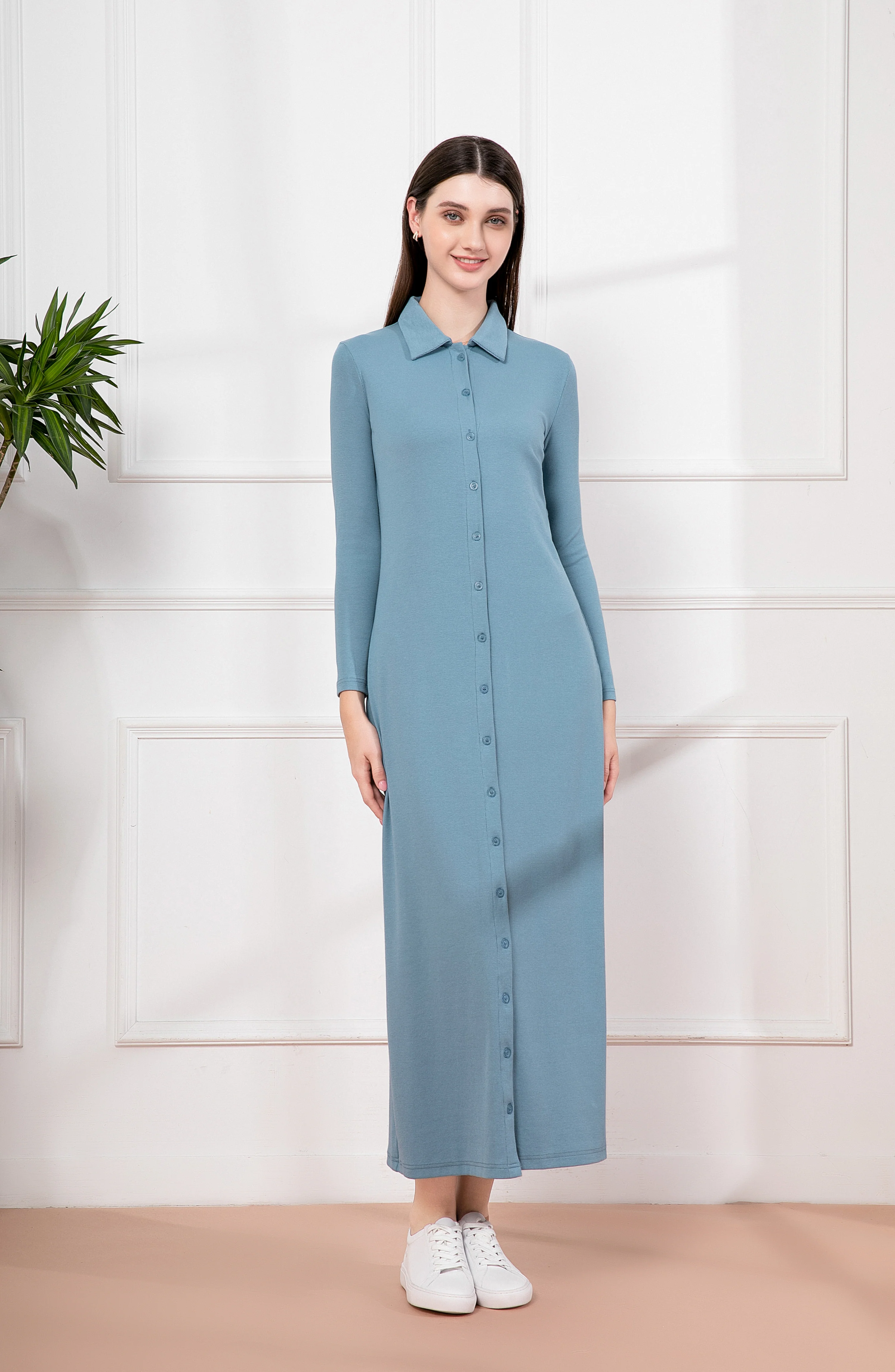 Maxi Ribbed Dress - Image 4