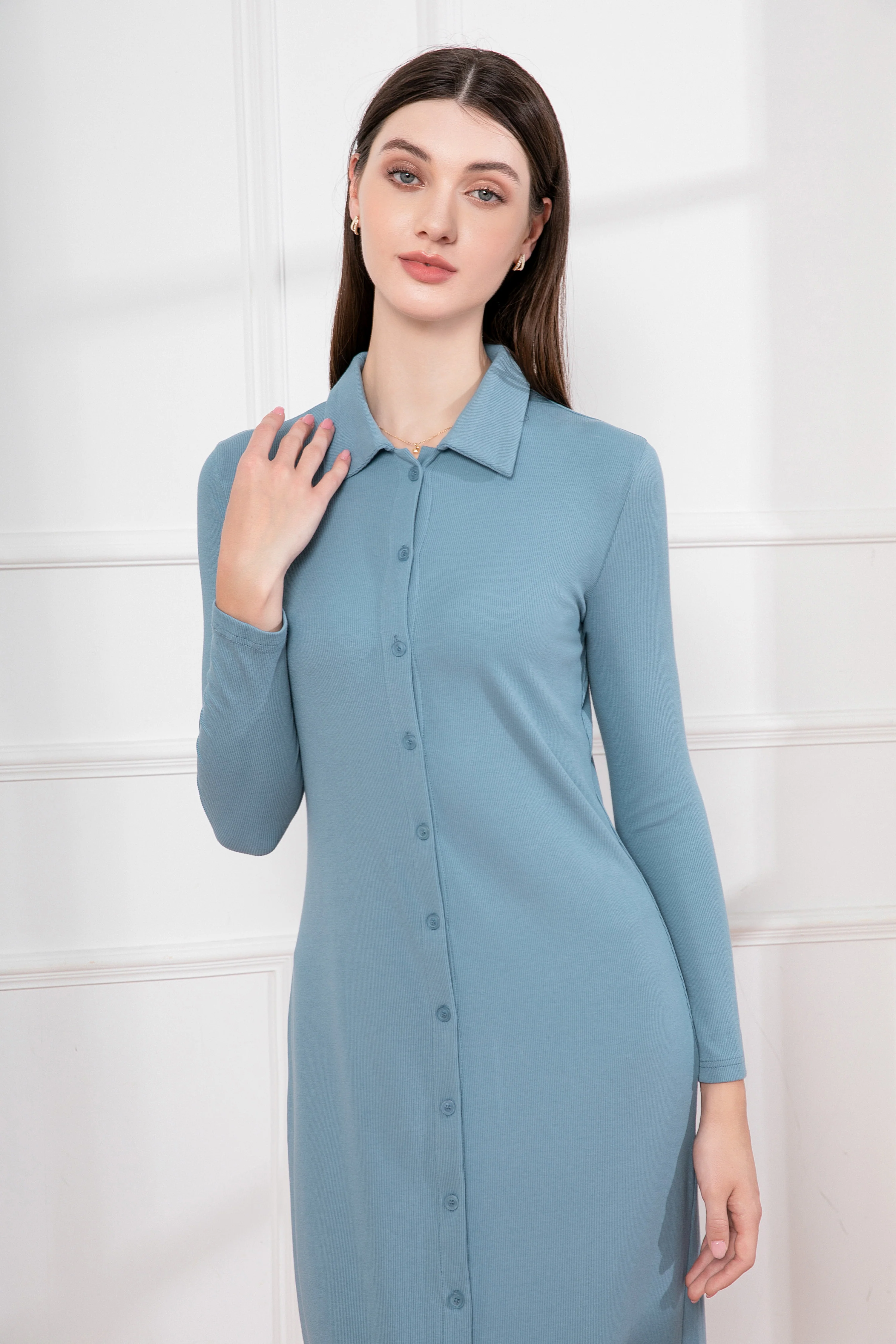 Maxi Ribbed Dress - Image 7
