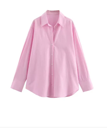 Pink Poplin Shirt
