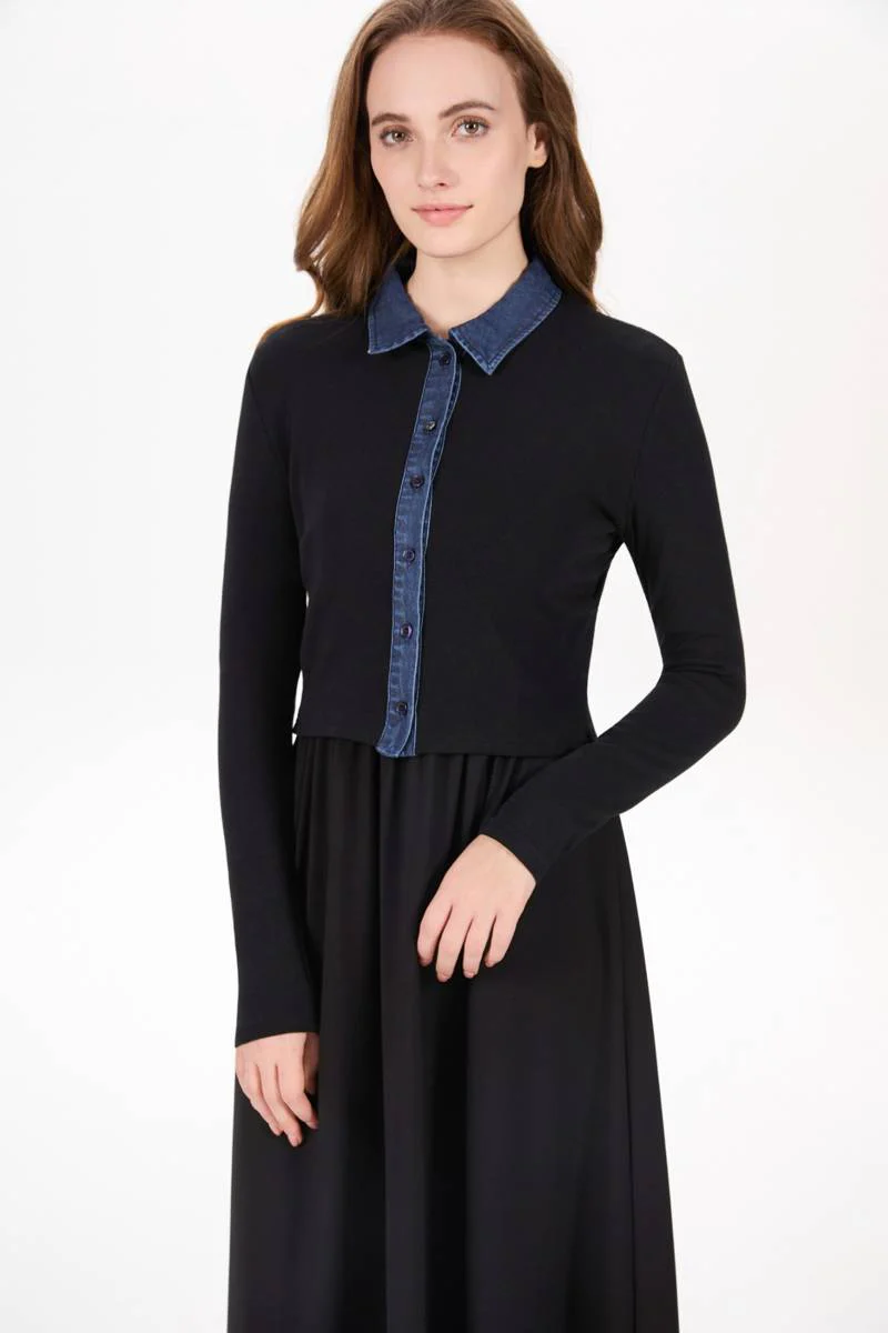 Ribbed Denim Set - Image 2