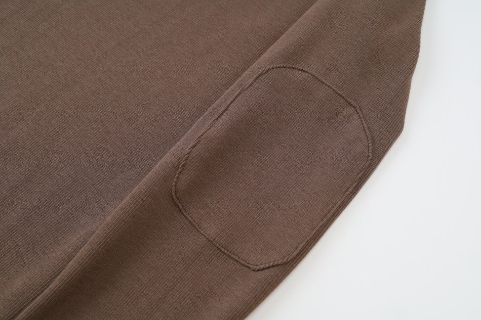 Ribbed Patch Sleeve Set Collection Brown - Image 5