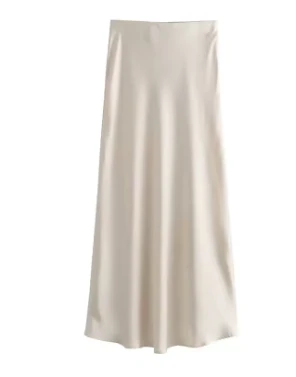 Satin Maxi Skirt