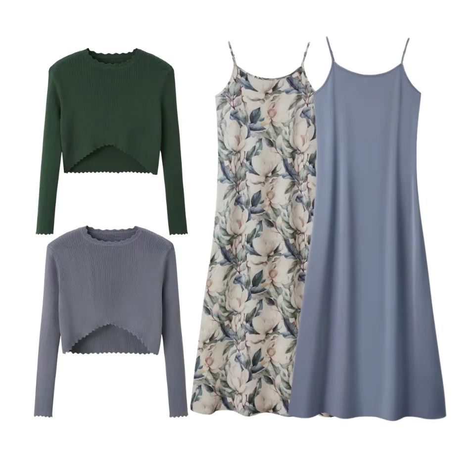 The Dahlia Set Blue Satin - Image 4