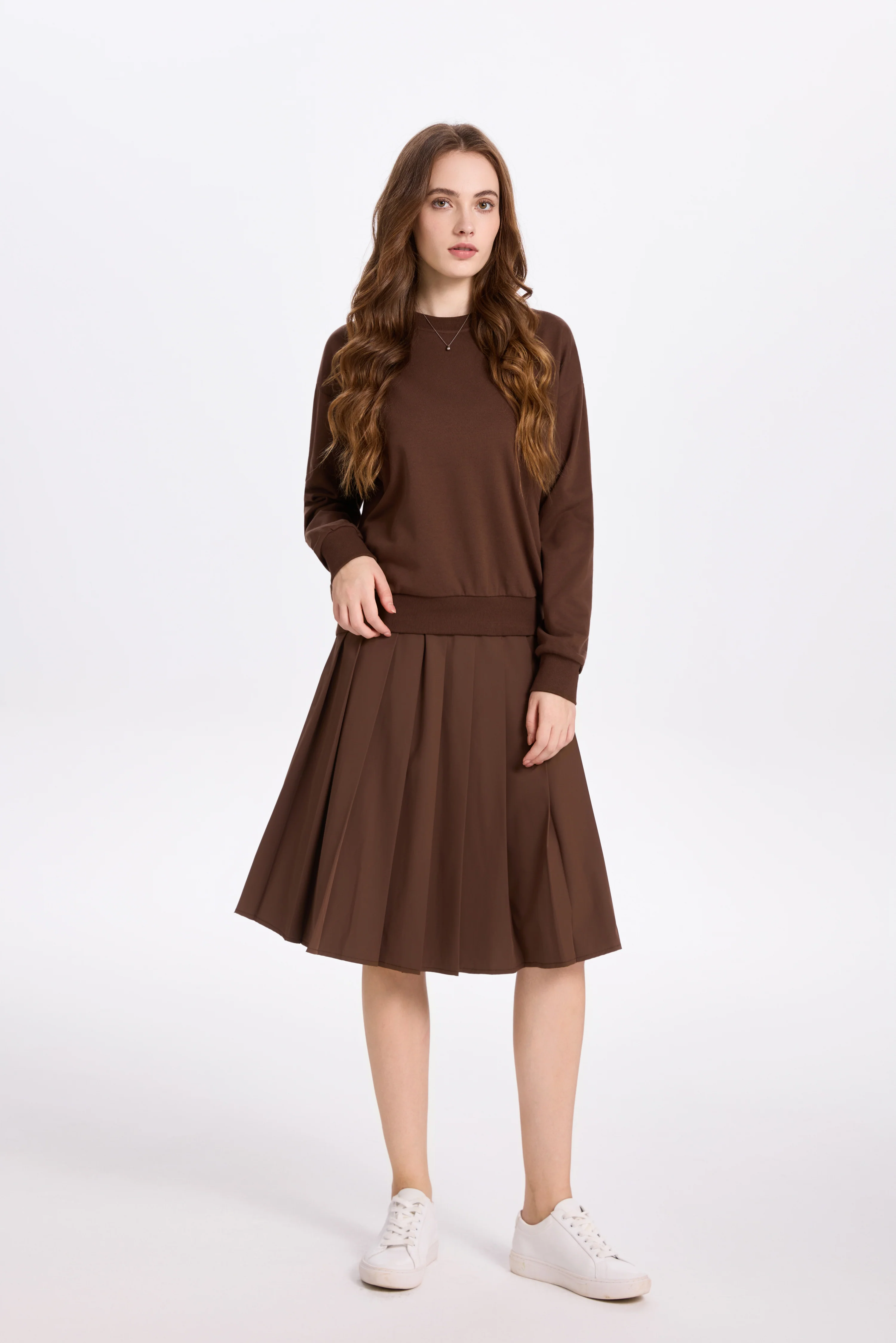 The Sweater x Pleat Skirt Set - Image 2