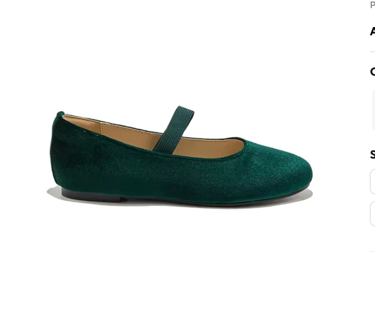 Velvet Ballet Flats - Image 4