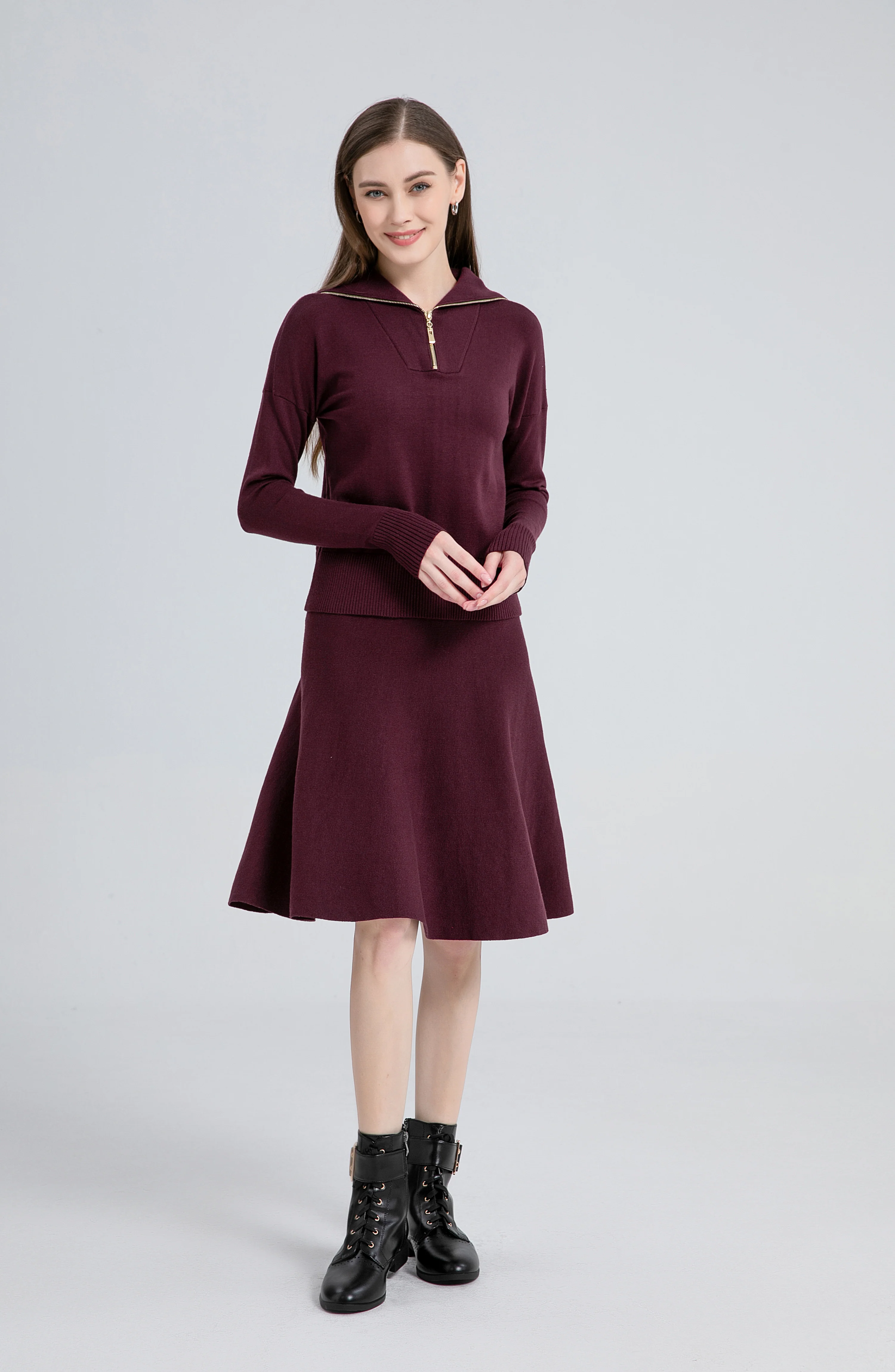 Knit Top & Circle Skirt