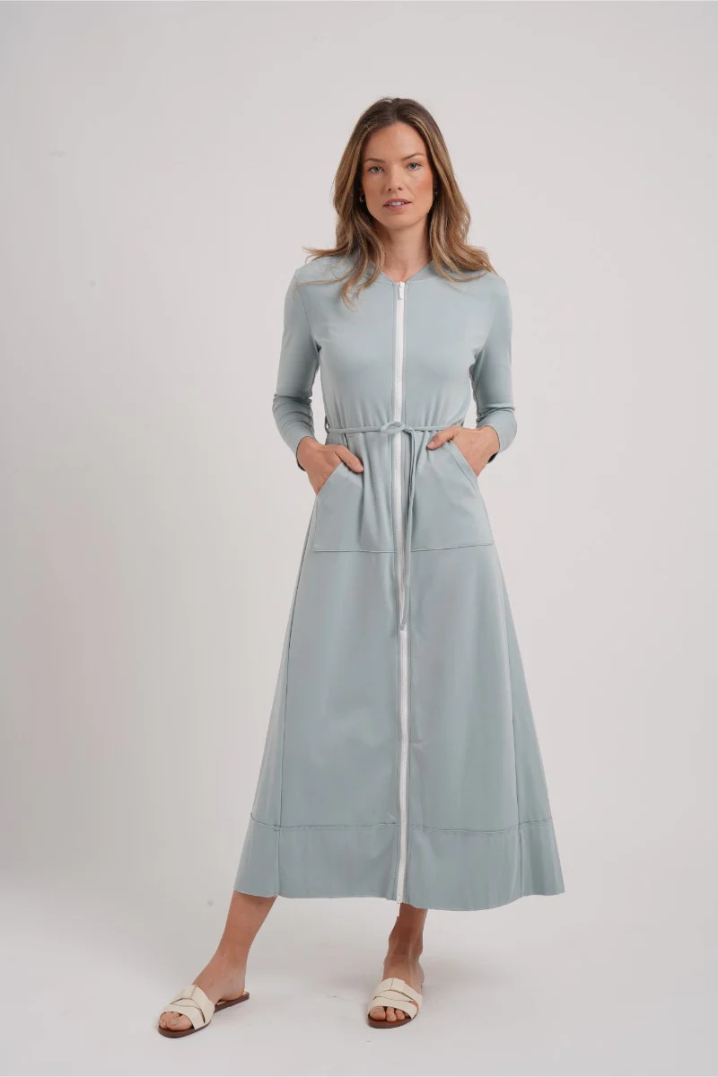 Zipper Maxi Dress